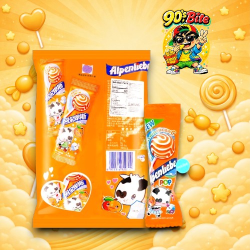 Alpenliebe Orange Lollipop (Pack of 5)