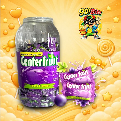 Center Fruit Grape Chewing Gum	(Pack of 20)