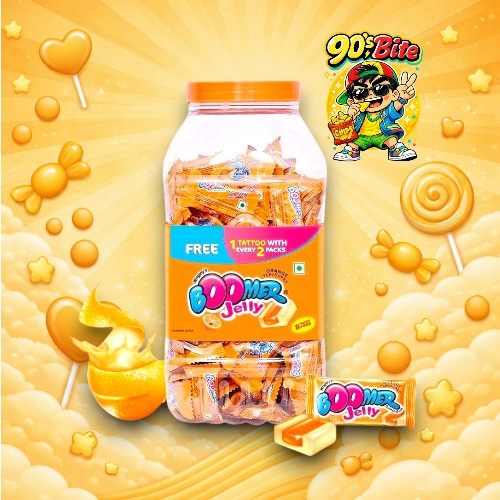 Boomer Jelly Orange Candy (Pack of 20)