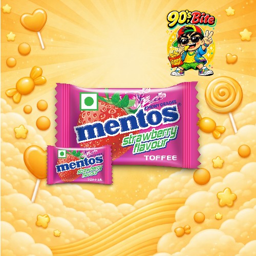 Mentos Stawberry Chewing Gum (Pack of 20)