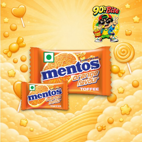 Mentos Orange Chewing Gum (Pack of 20)
