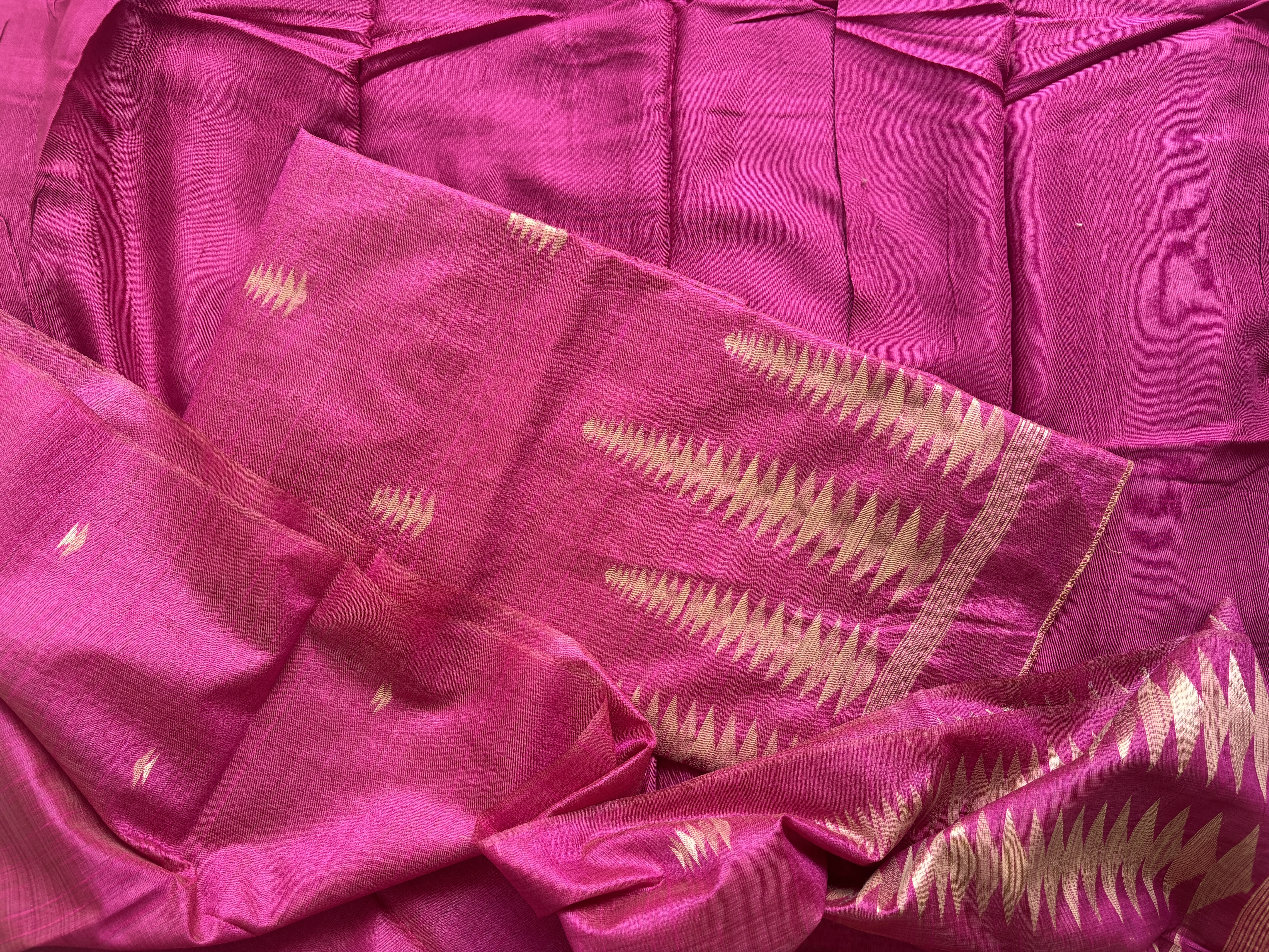 Magenta Silk Saree