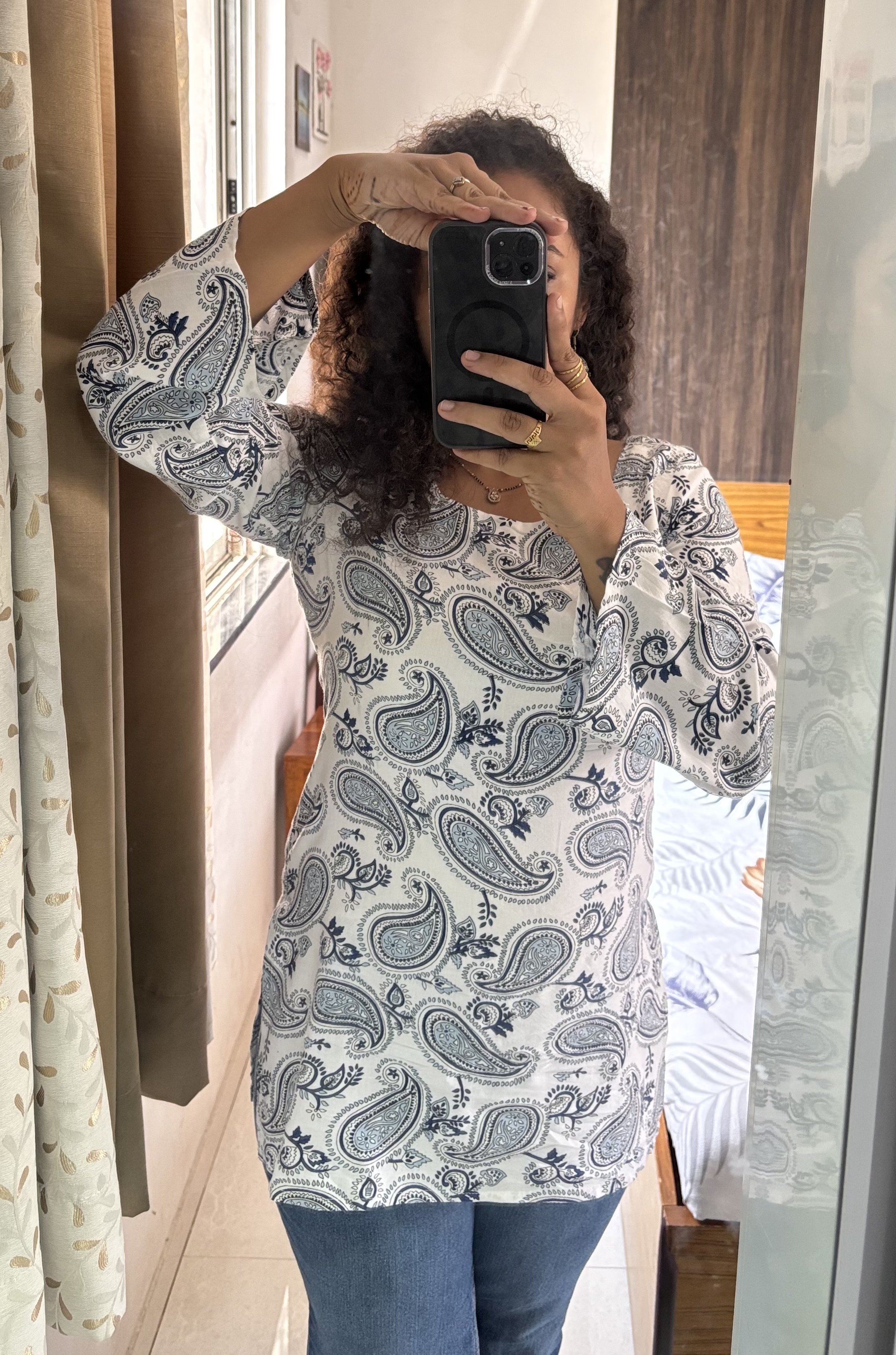 White blue corset back