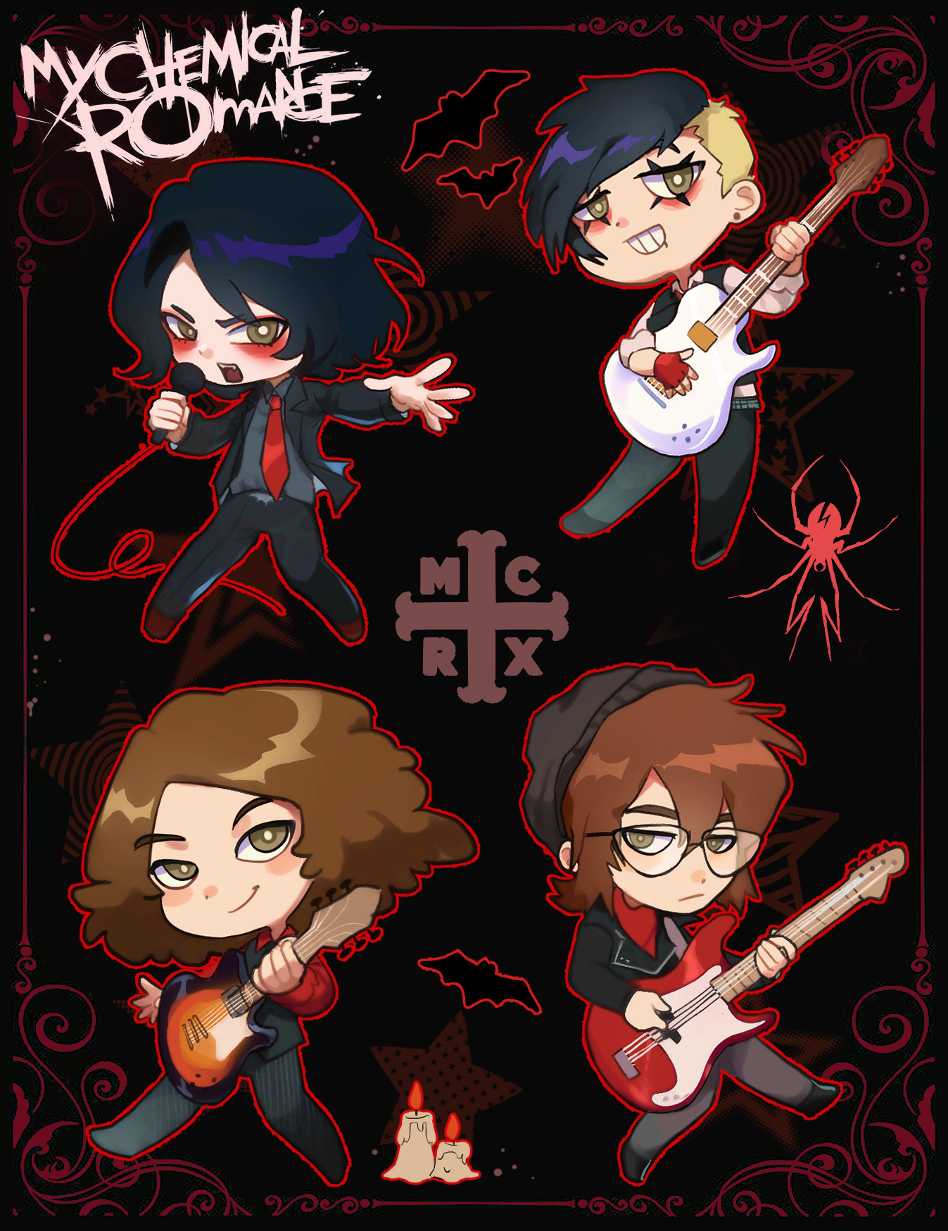 My Chemical Romance Sticker Sheet