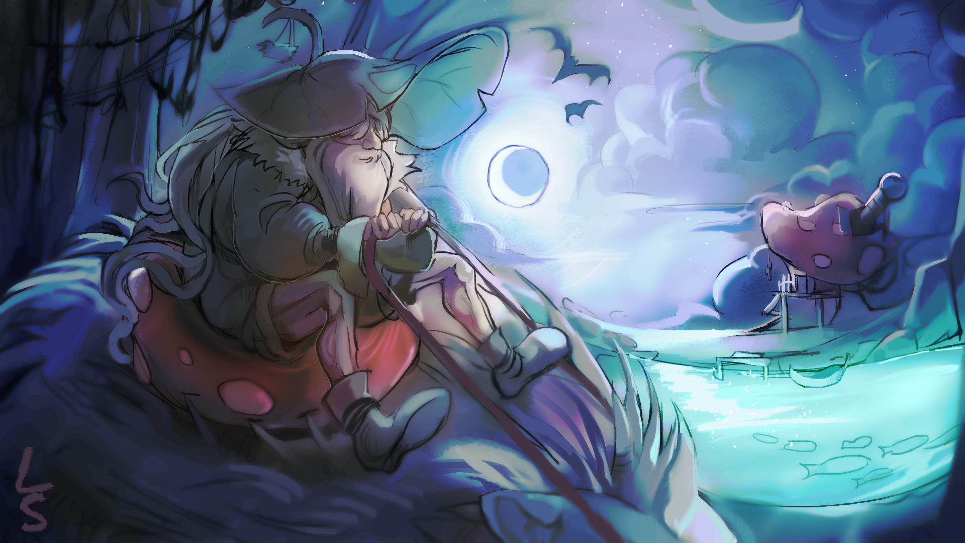 Fantasy Mushroom Rider Art Print