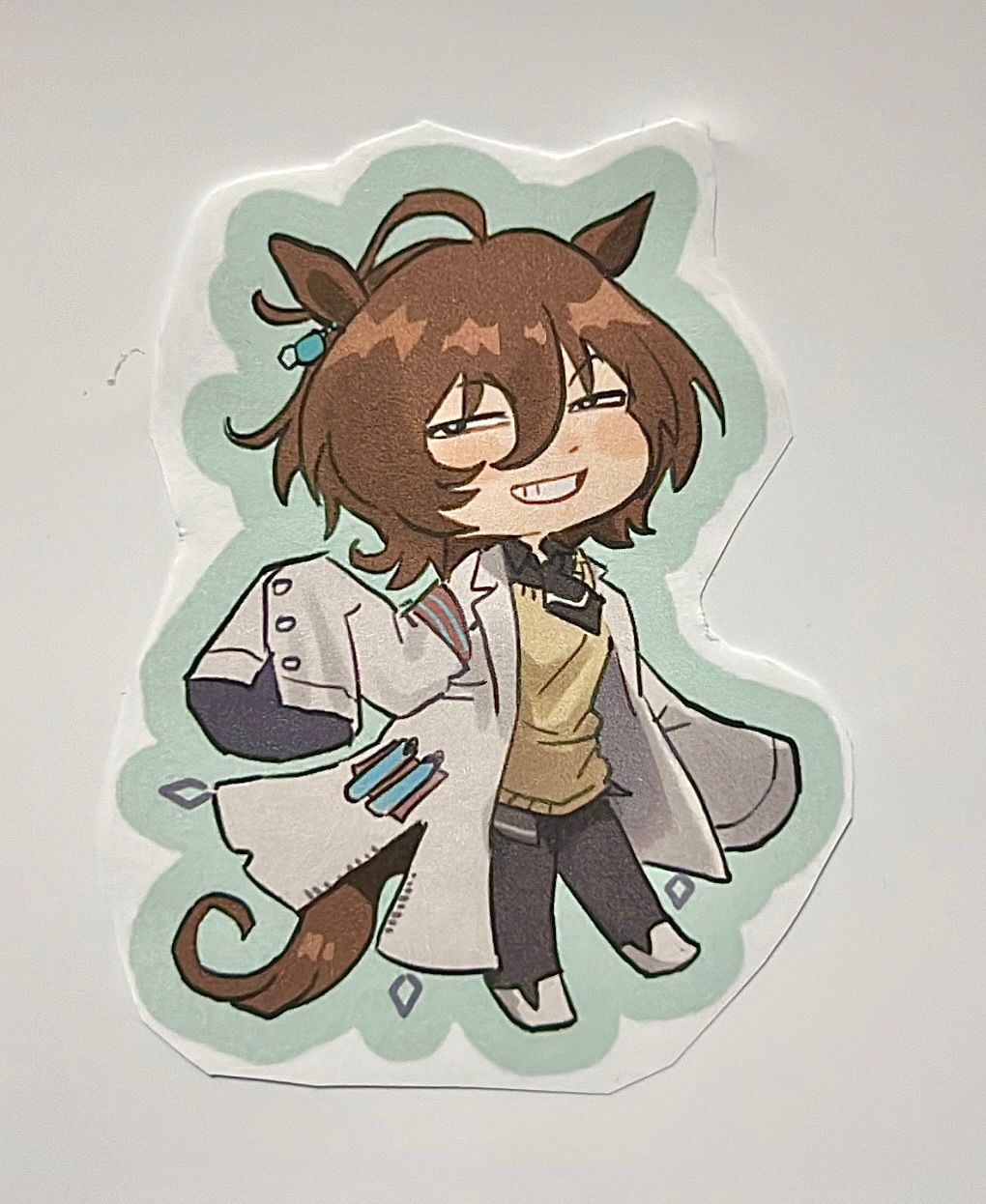 Anime Scientist Character Sticker