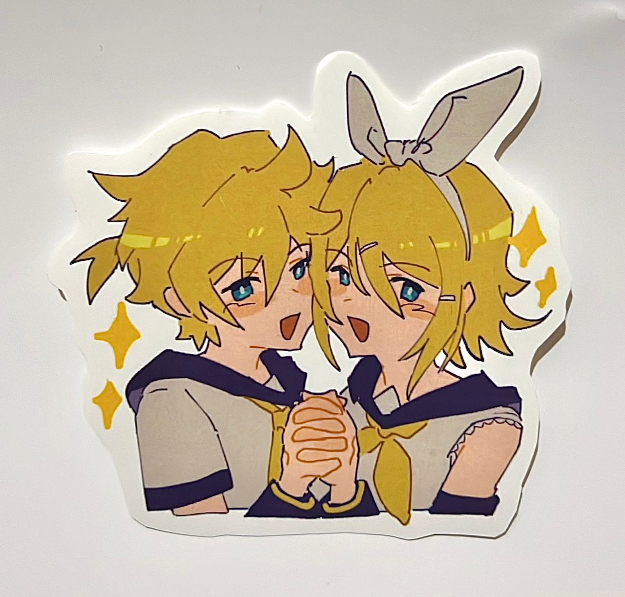 Cute Sibling Duo Sticker