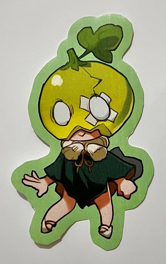 Cute Lemon Character Sticker