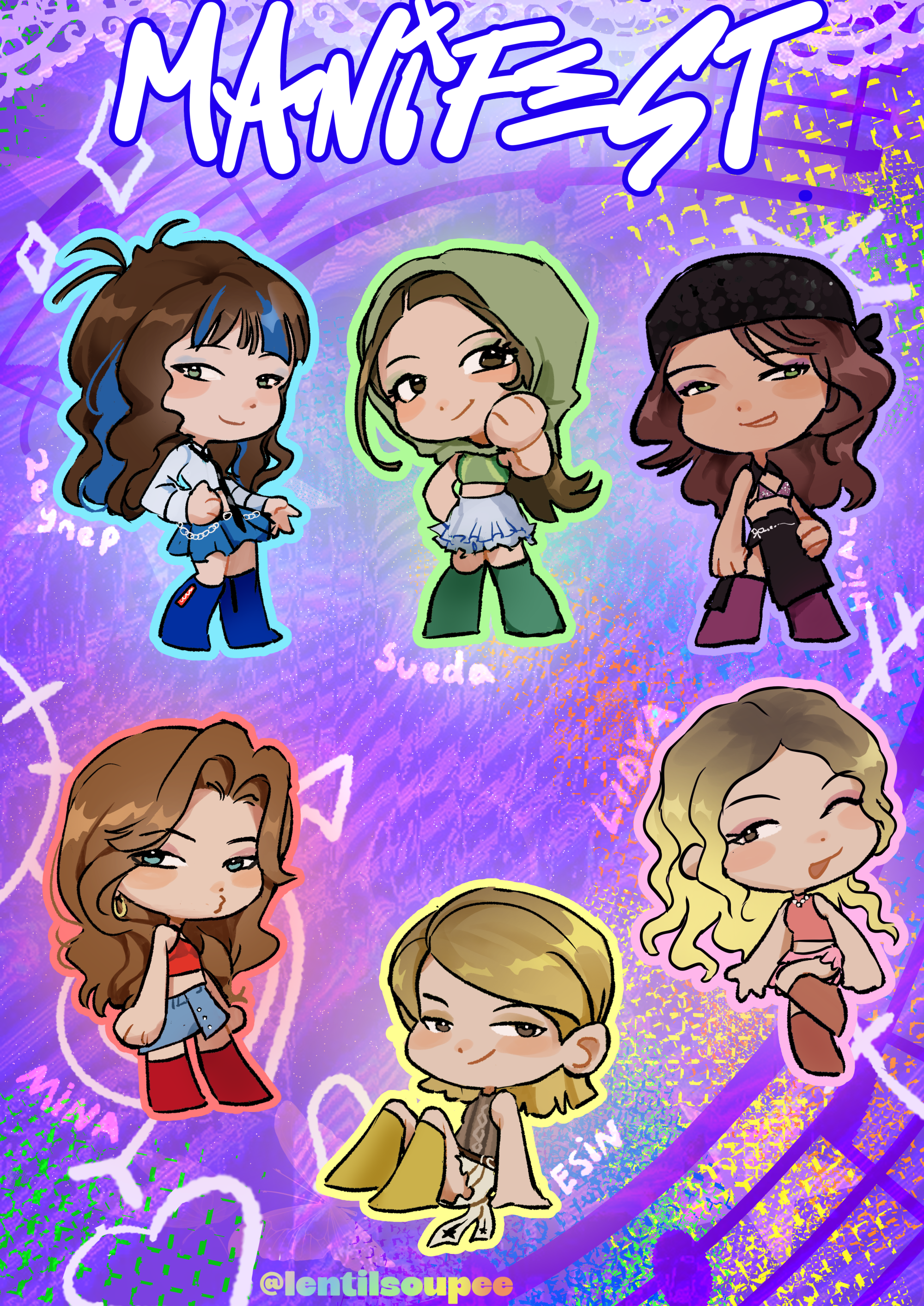 Manifest Sticker Sheet