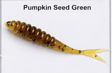 Pumpkin Seed Green 2" Crappie Fluke