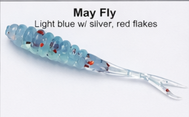 May Fly 2" Crappie Fluke - Half Dozen
