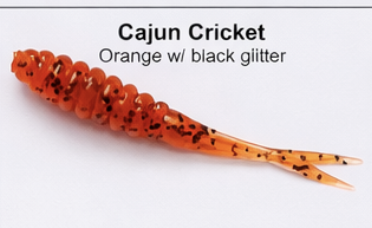 Cajun Cricket 2" Crappie Fluke- Half Dozen
