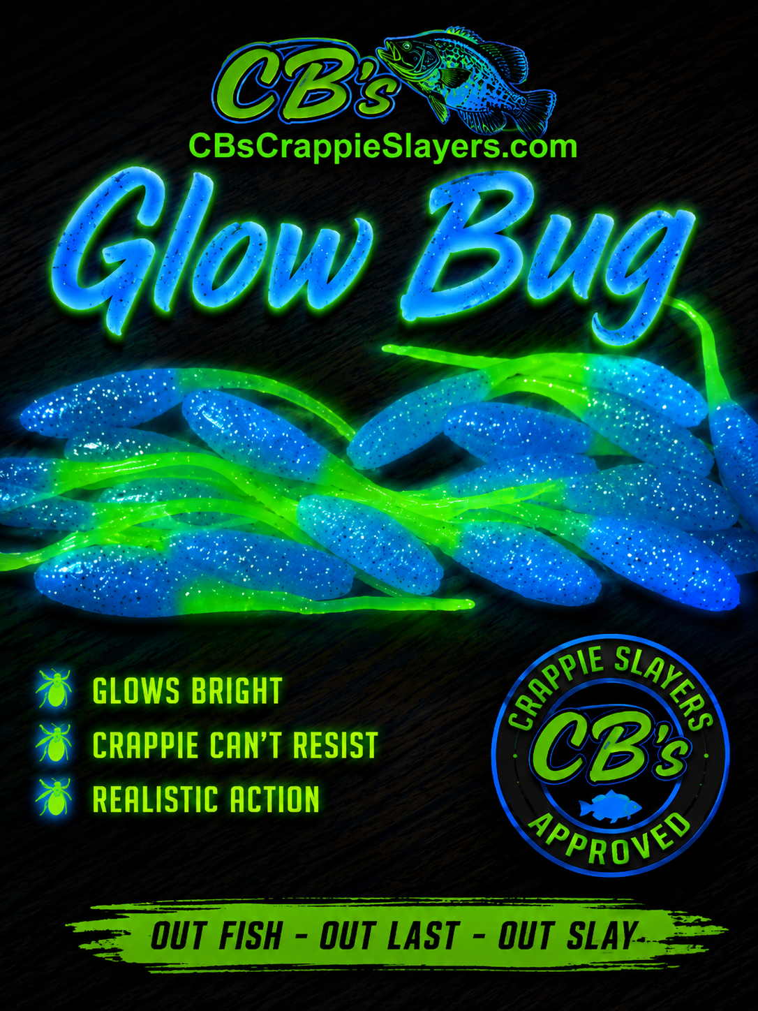 Glow Bugs - 1 Dozen Minnows