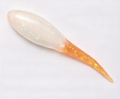 White Pearl with Neon Orange Tail - 1 Dozen