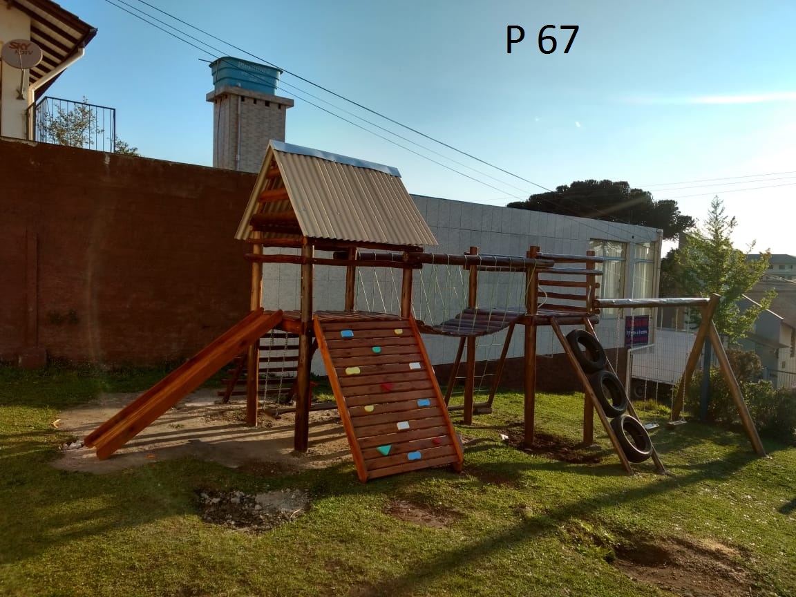 Playground de Madeira eucalipto rústico refoçado 2