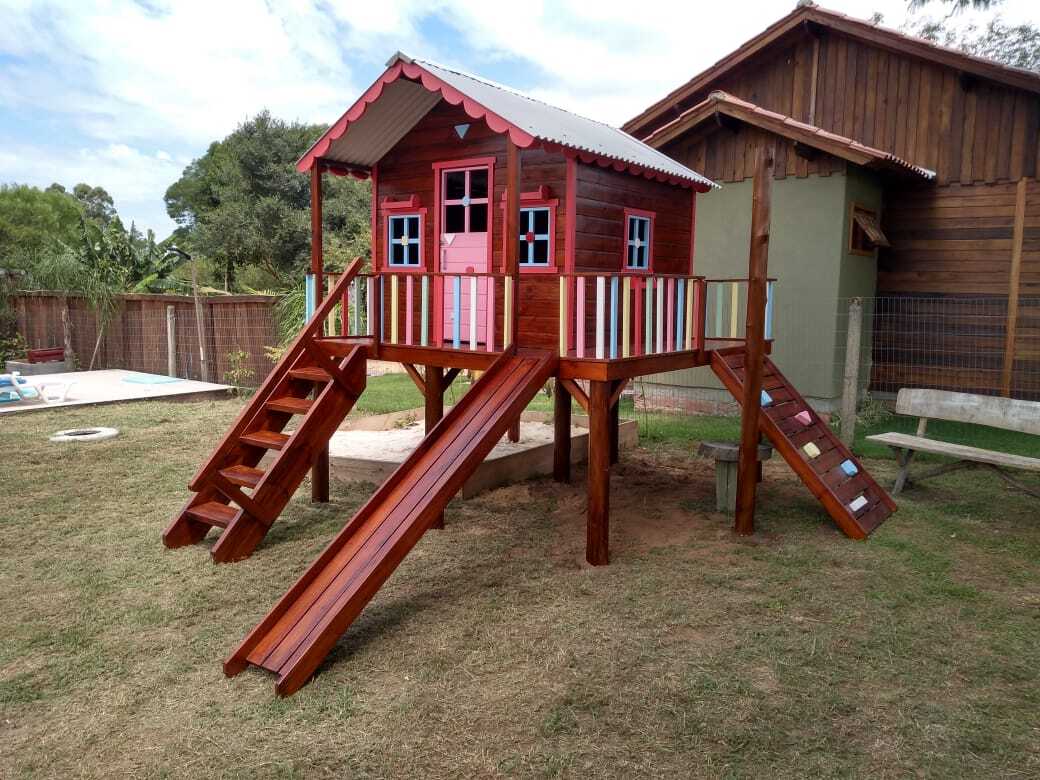 Casa de Madeira Infantil rústica