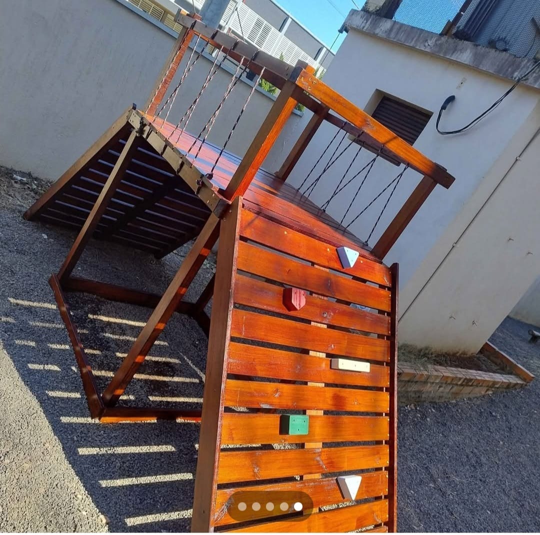 Escalada Infantil de Madeira 2 lados