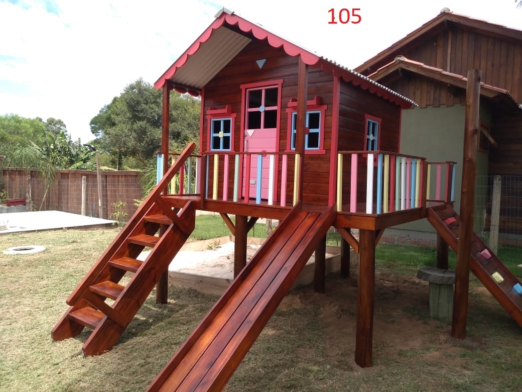 Casa de Madeira Infantil rústica