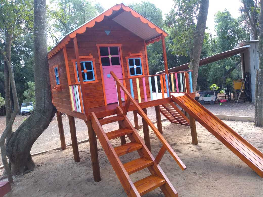 Casa de Madeira Infantil rústica