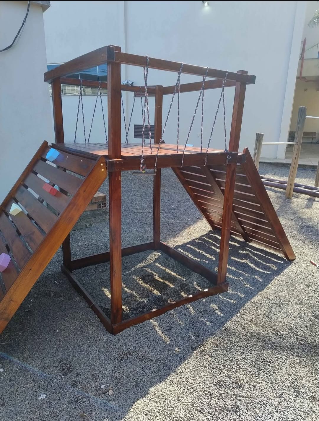 Escalada Infantil de Madeira 2 lados