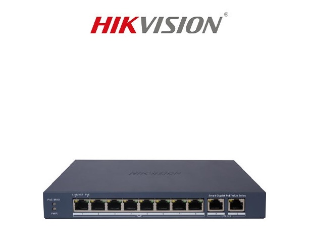 Switch Hikvision 8 Ports PoE Gigabit Smart Managed (DS-3E1510P-EI/M)
