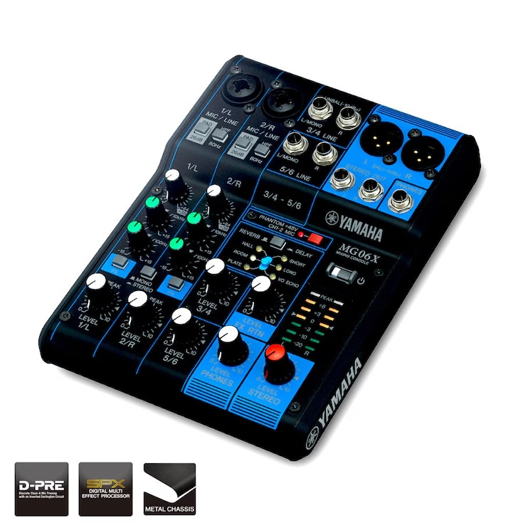 Console de Mixage Analogique 6 Canaux - YAMAHA MG06X