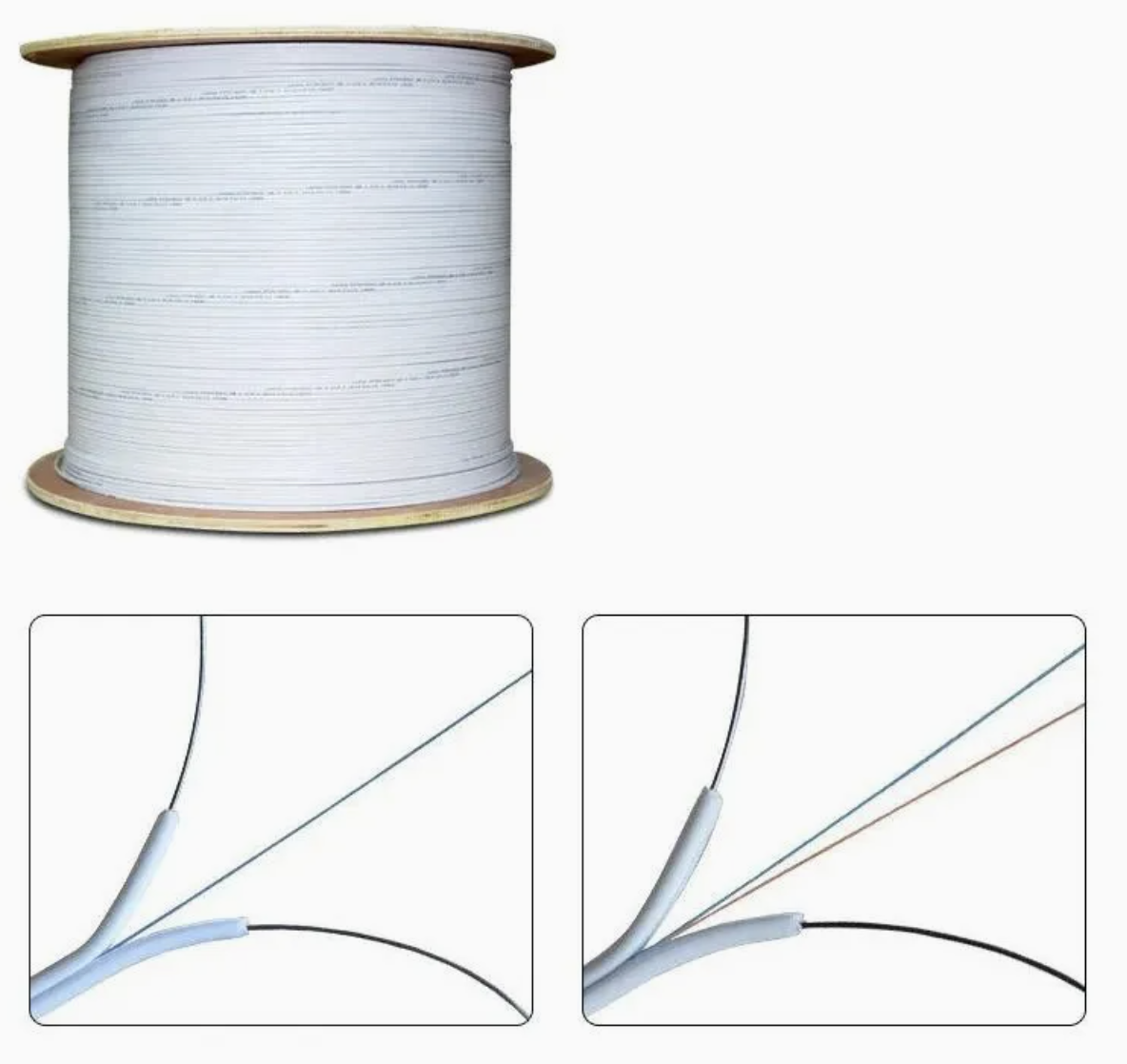 Câble Fibre Optique de Branchement FTTH (Drop 1 à 4 Brins)