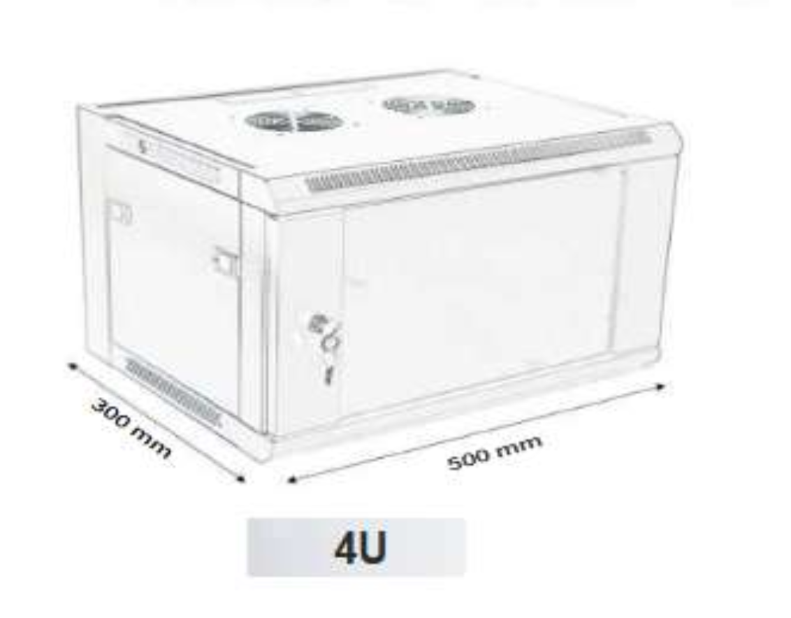 Coffret Mural Informatique 19" (4U/6U/9U/12U/15U/18U)