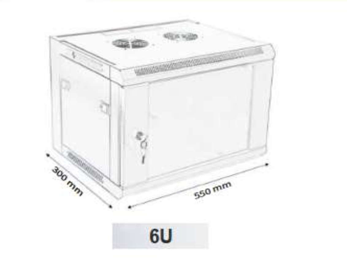 Coffret Mural Informatique 19" (4U/6U/9U/12U/15U/18U)