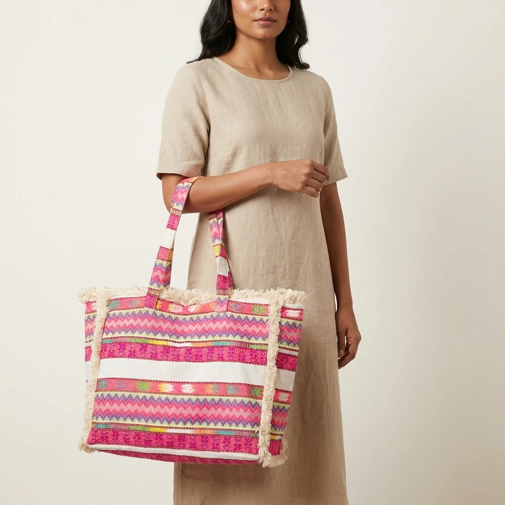 Colorful Zigzag Tote Bag