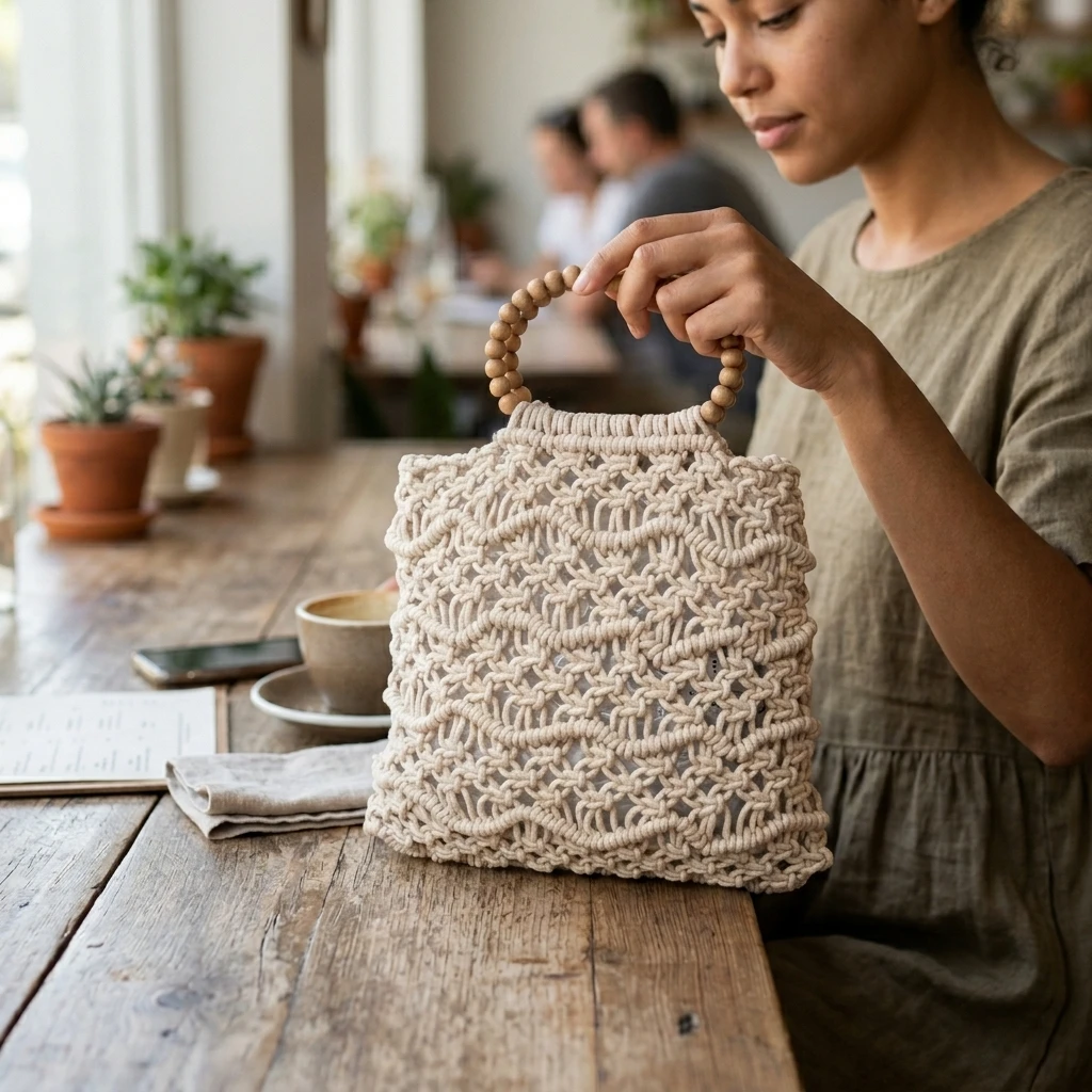 Macrame Tote Bag