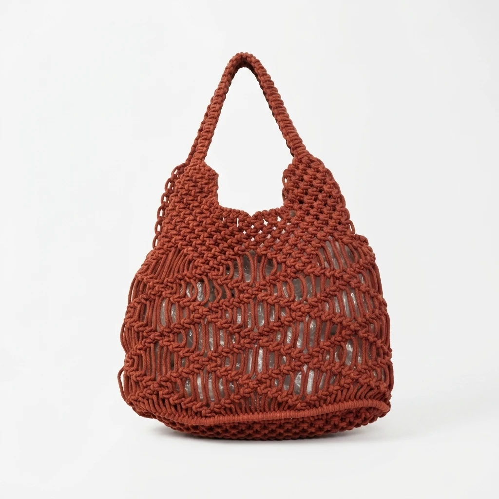 Handwoven Macrame Tote Bag
