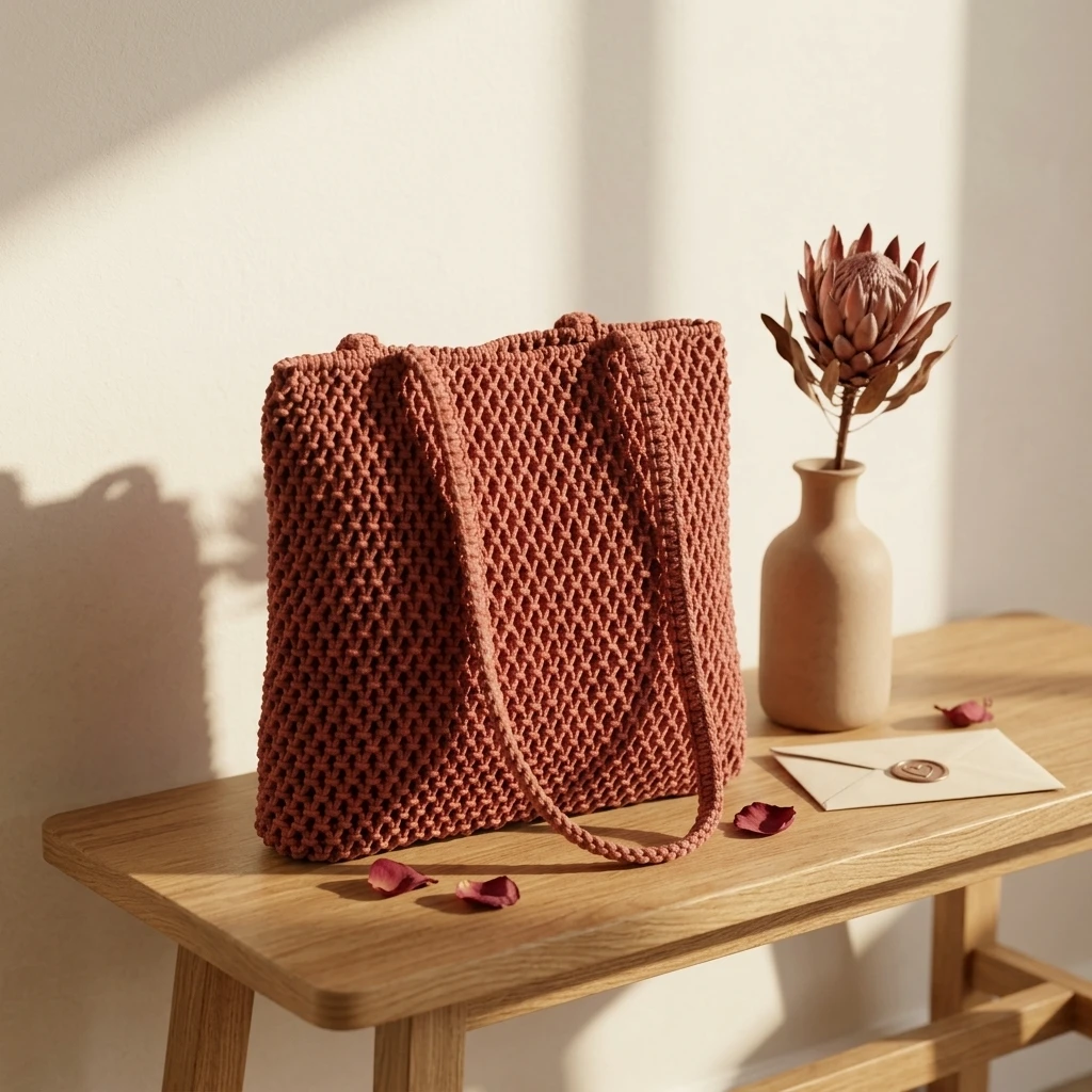 Knitted Tote Bag