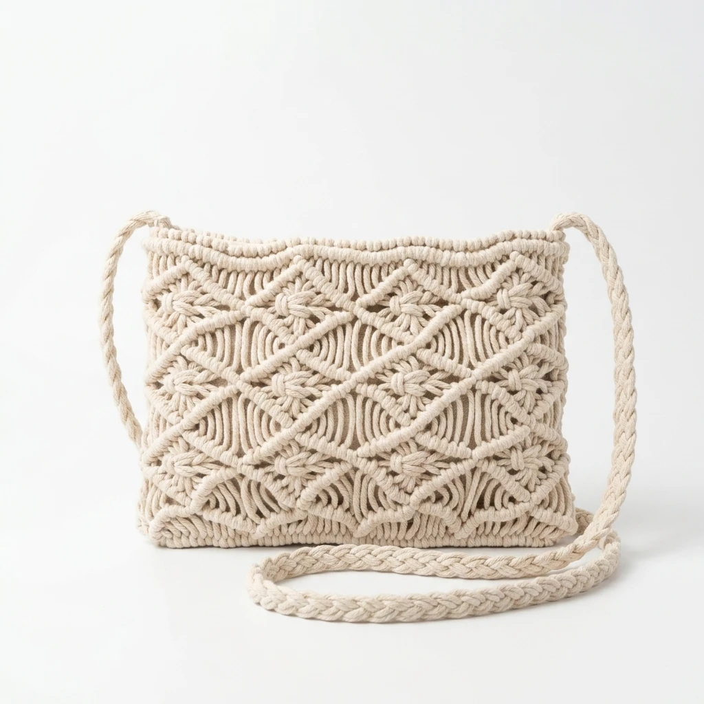 Macrame Crossbody Bag