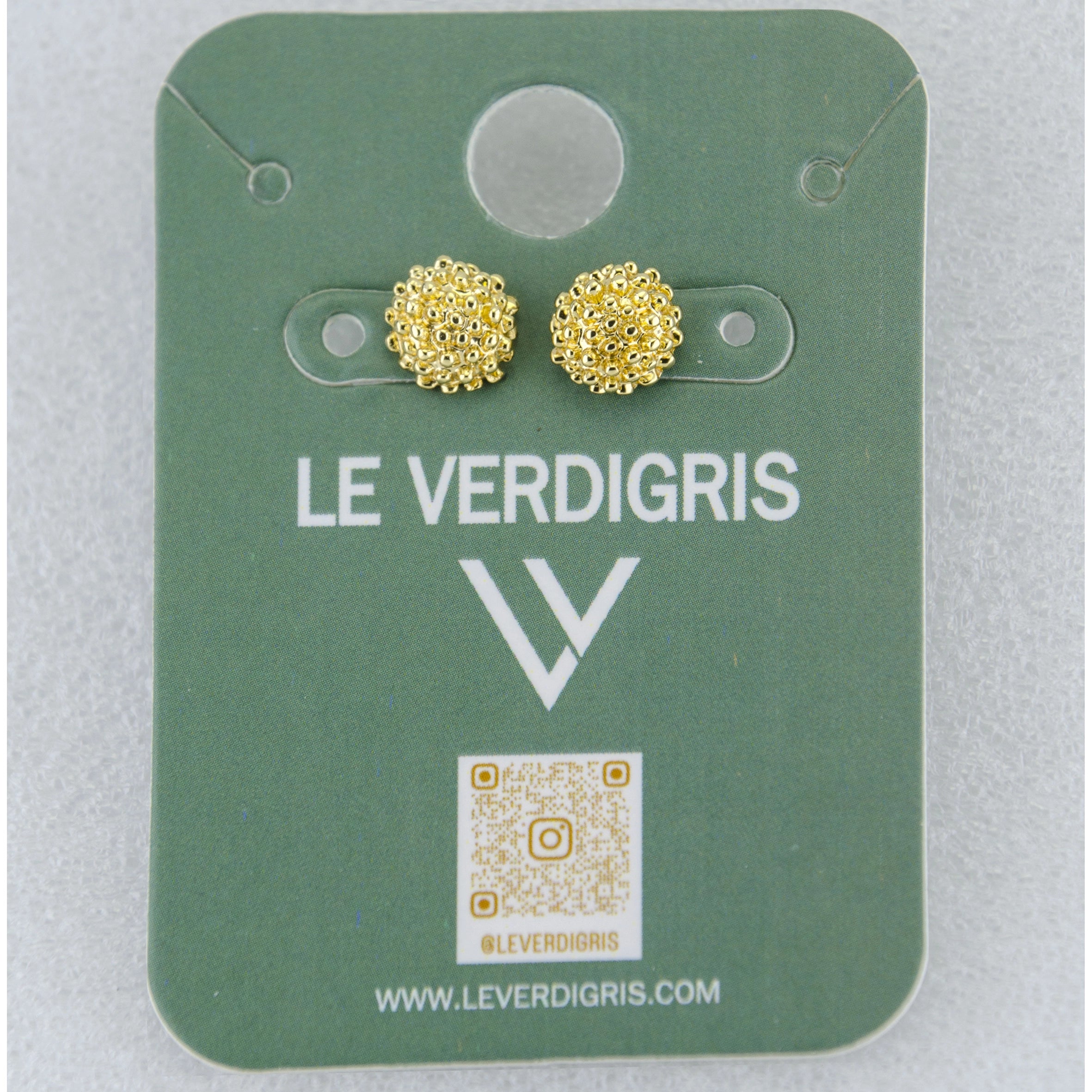 Gold Cluster Stud Earrings