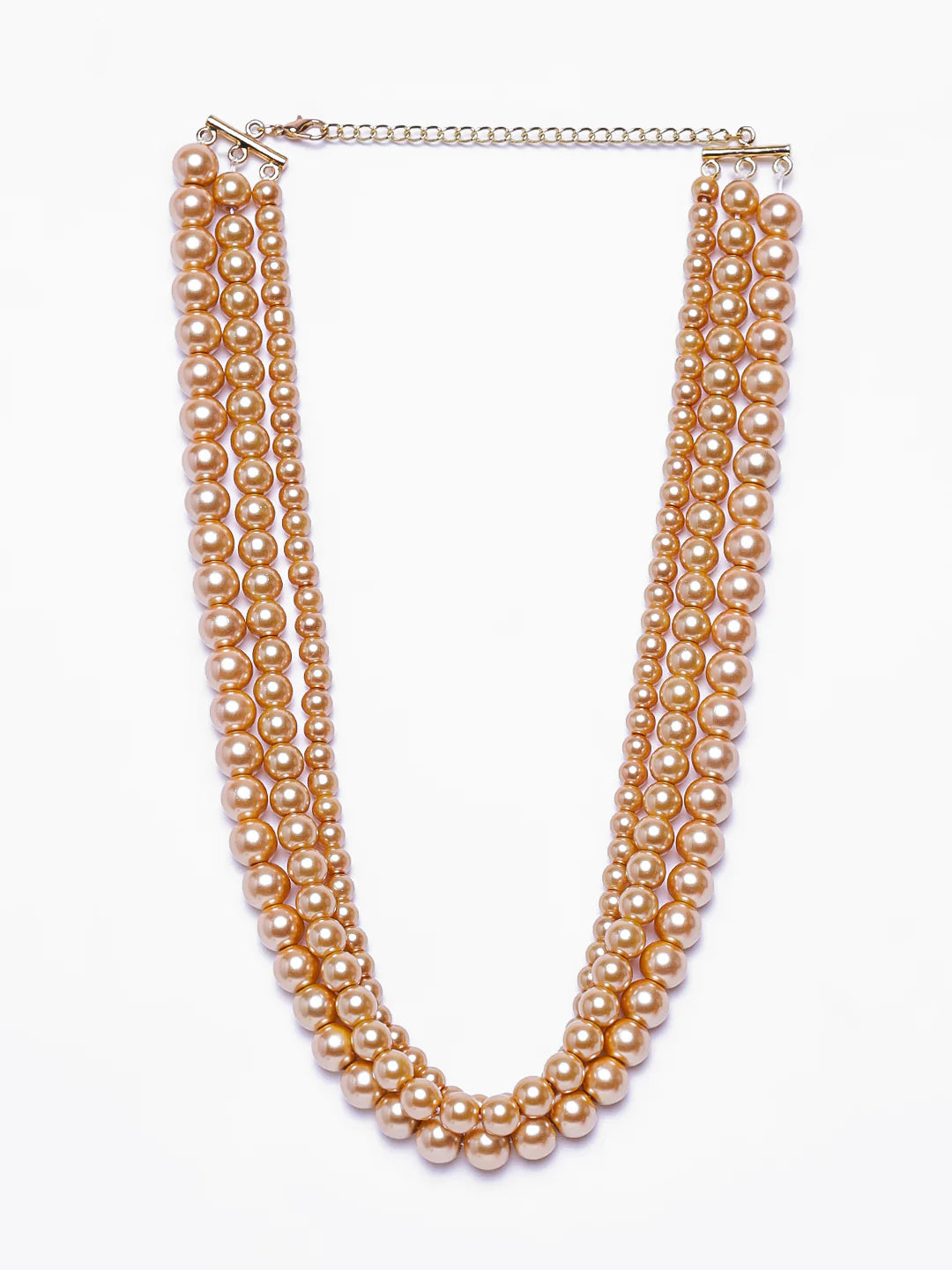 Elegant Pearl Layered Necklace