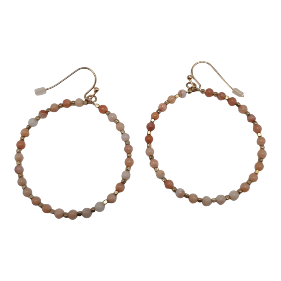 Beaded Hoop Earrings