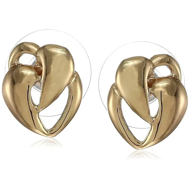 Gold Knot Stud Earrings
