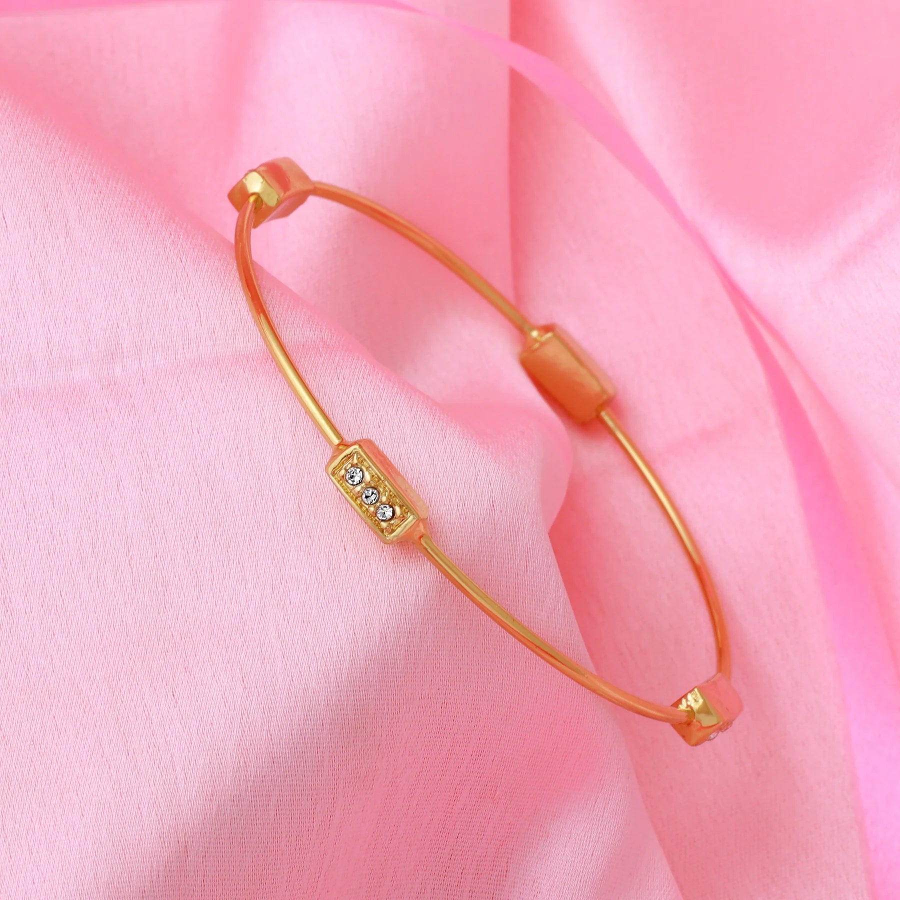 Gold Crystal Accent Bracelet