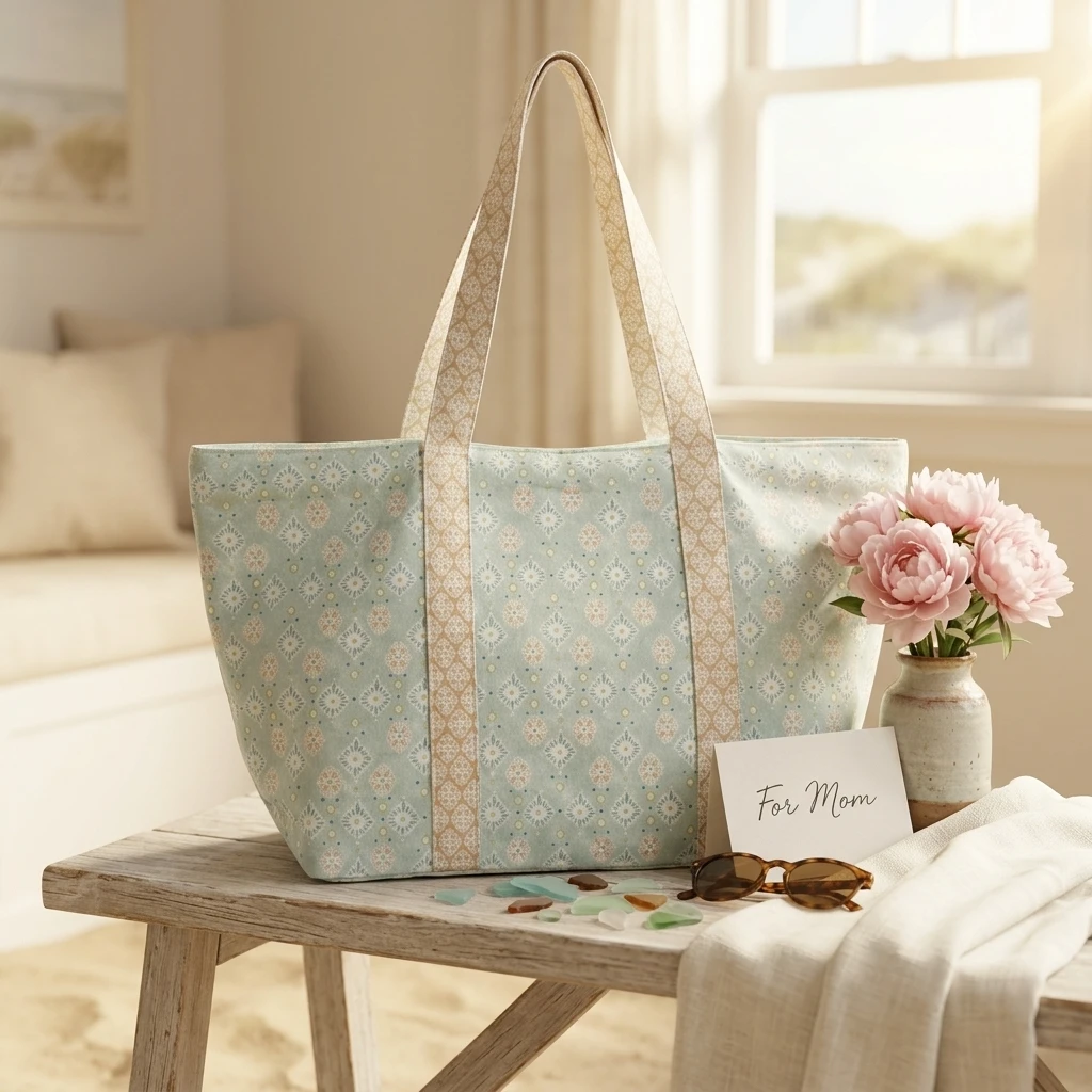 Floral Canvas Tote Bag