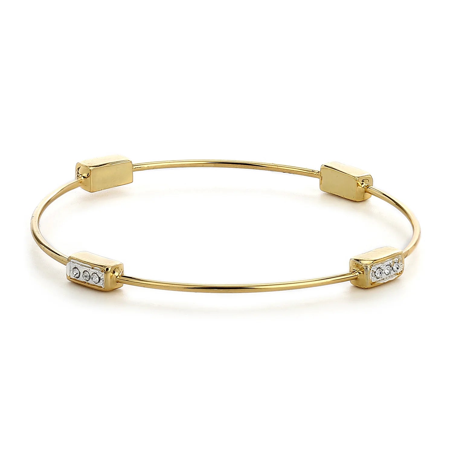 Gold Crystal Accent Bracelet