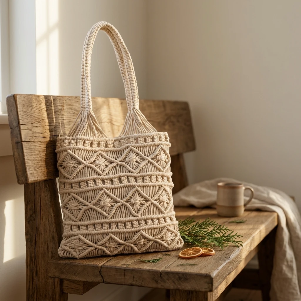 Macrame Tote Bag
