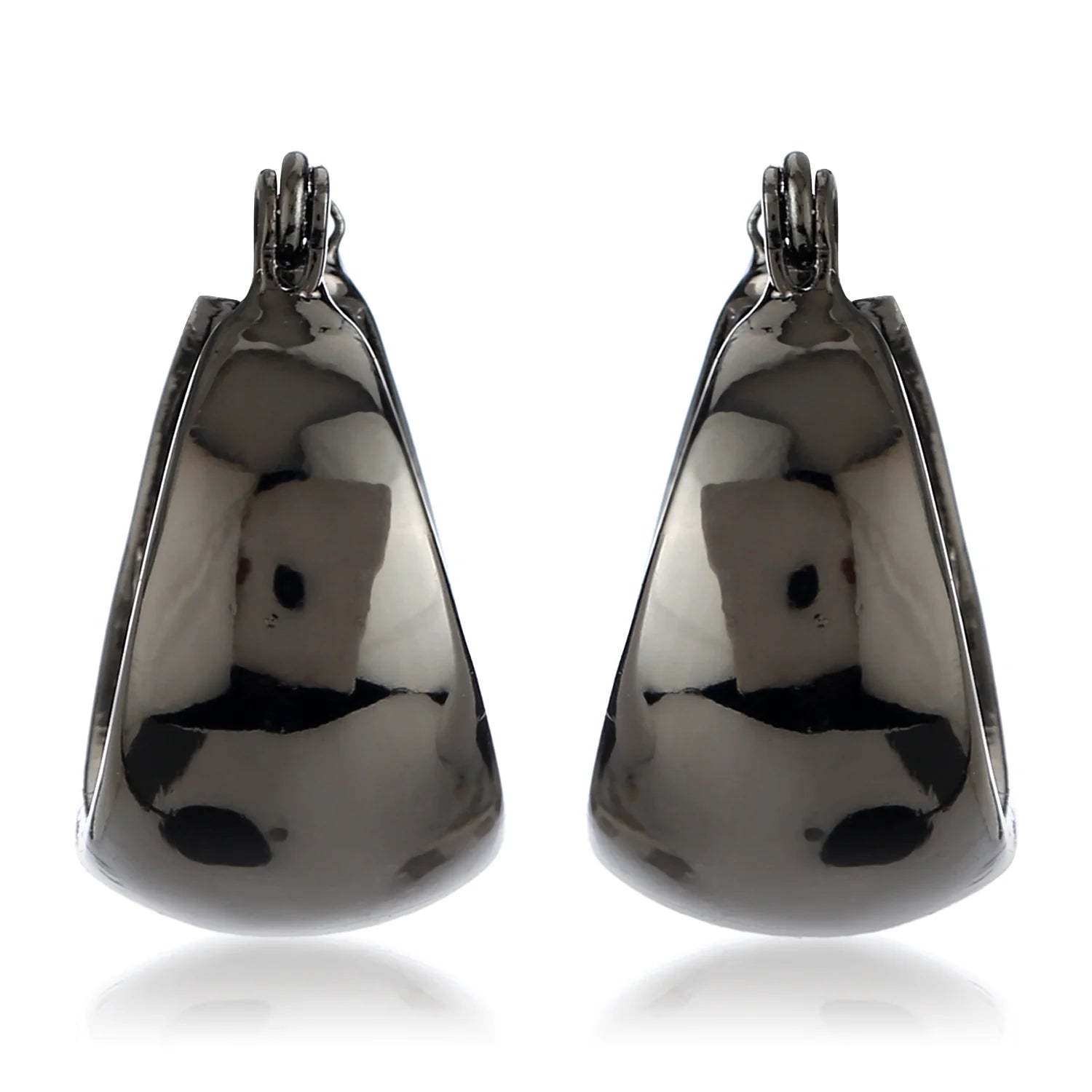 Black Stainless Steel Earrings