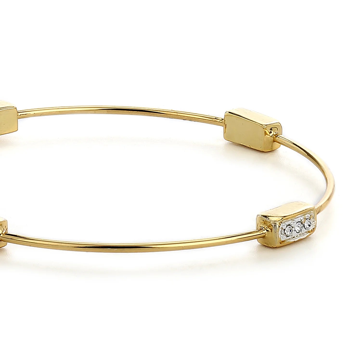 Gold Crystal Accent Bracelet