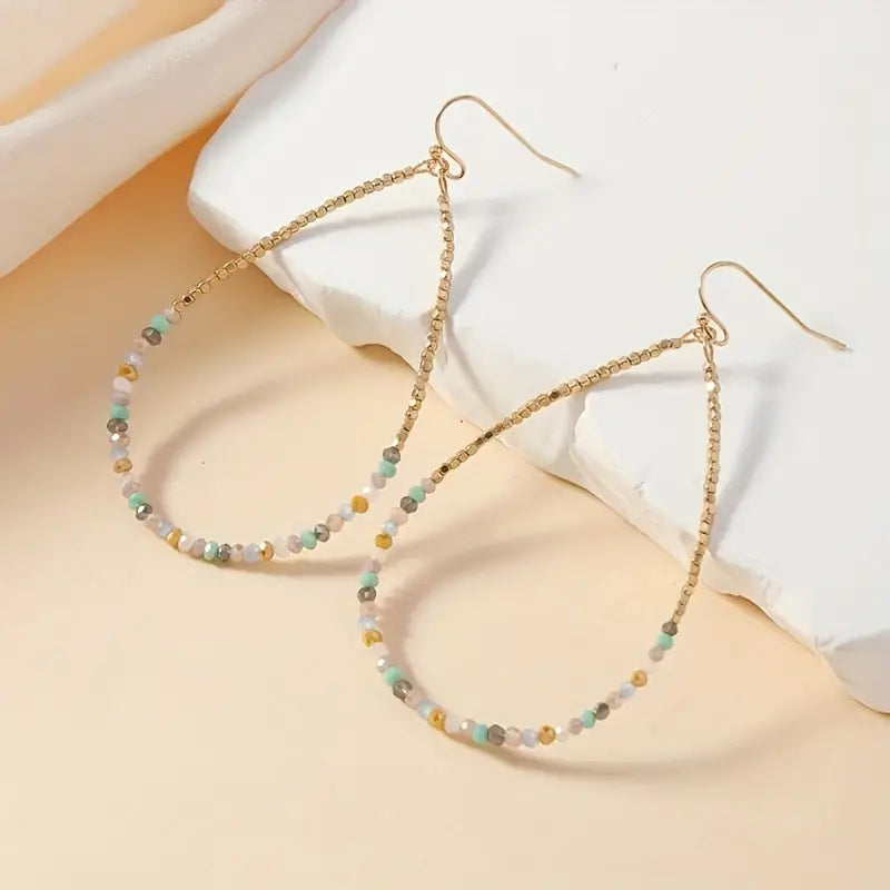 Beaded Teardrop Earrings