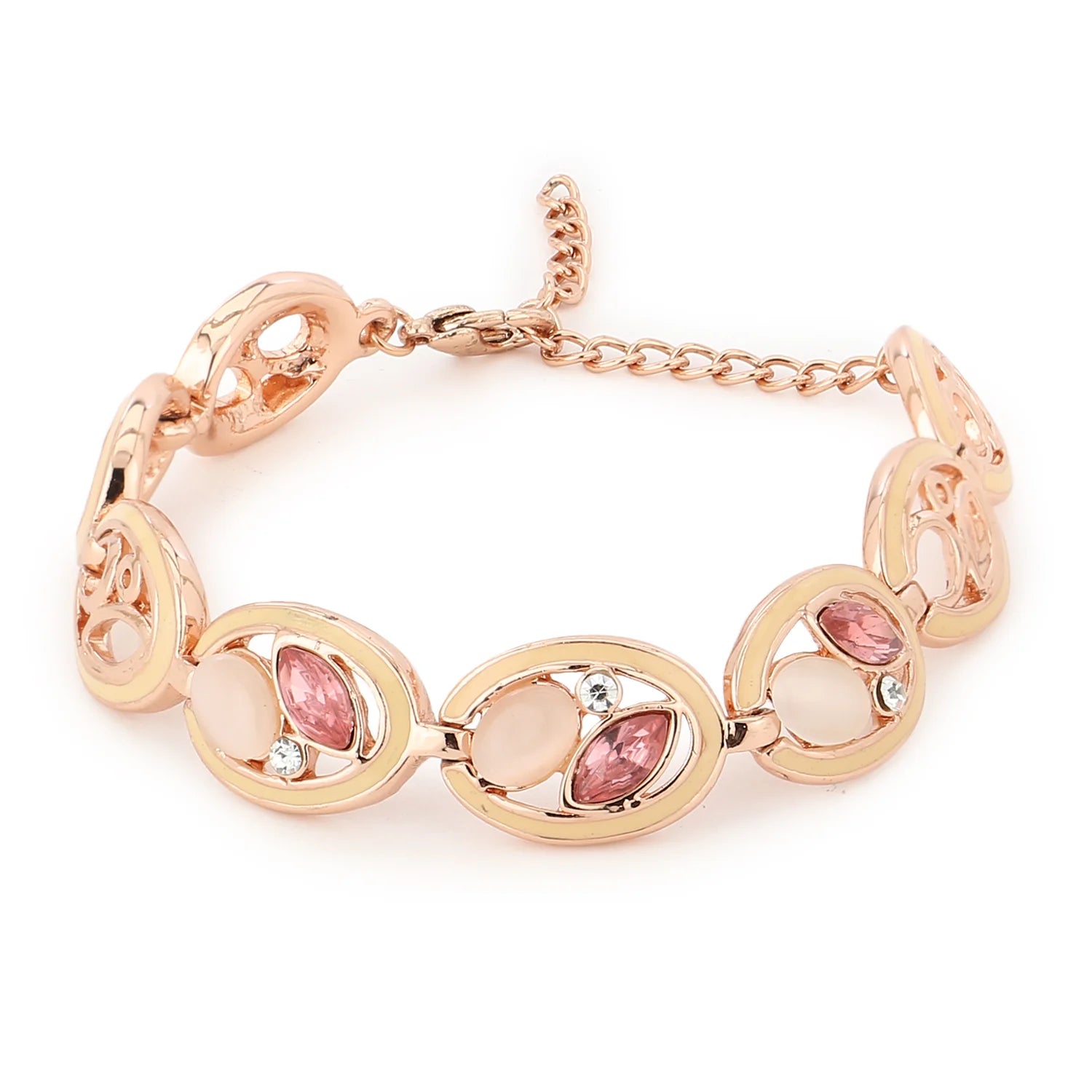 Rose Gold Plated Crystal Bracelet