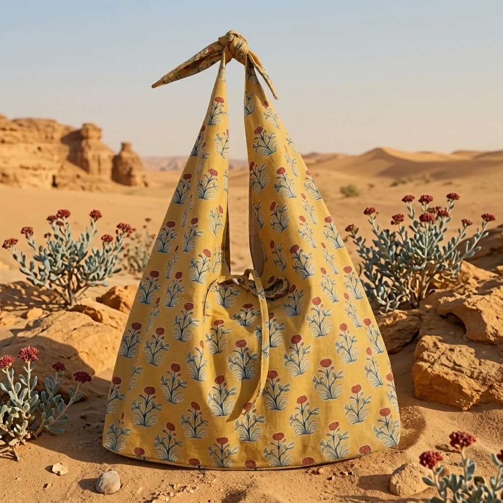 Floral Knot Tote Bag