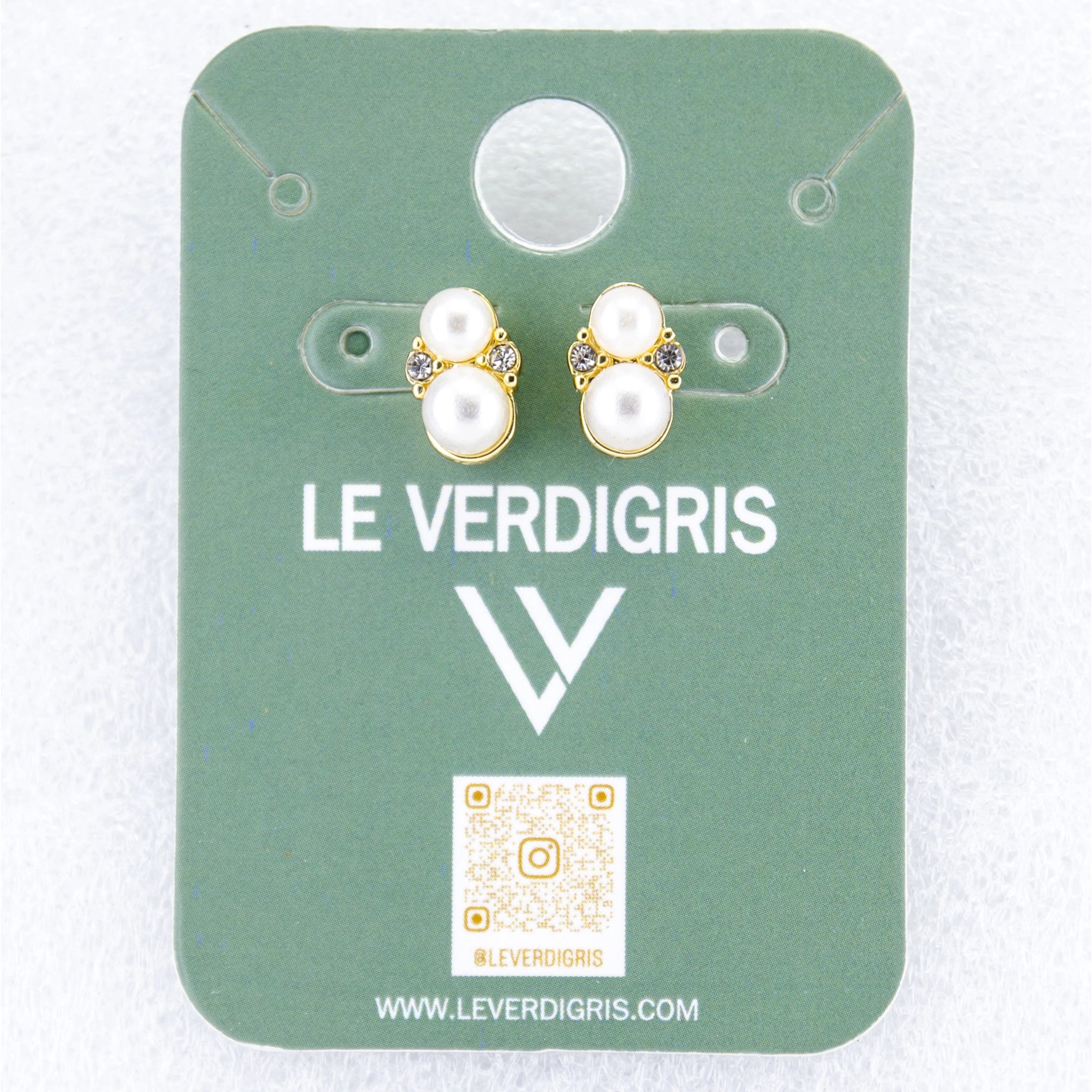 Pearl & Crystal Stud Earrings