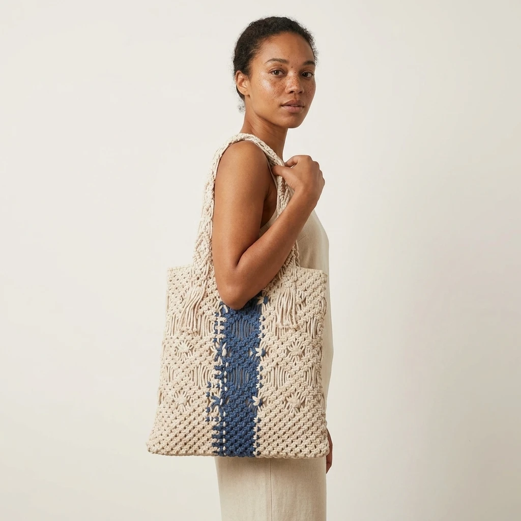 Macrame Tote Bag