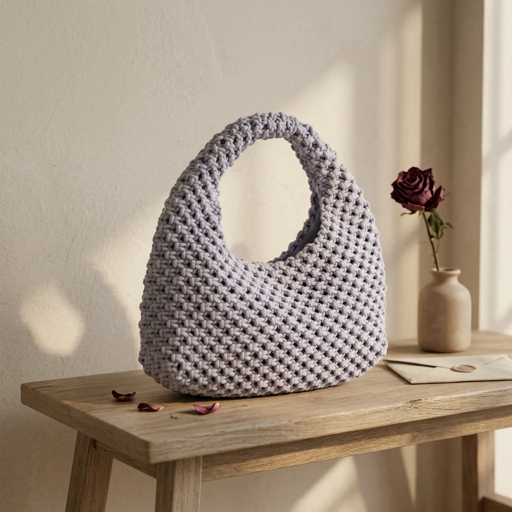 Knitted Hobo Bag